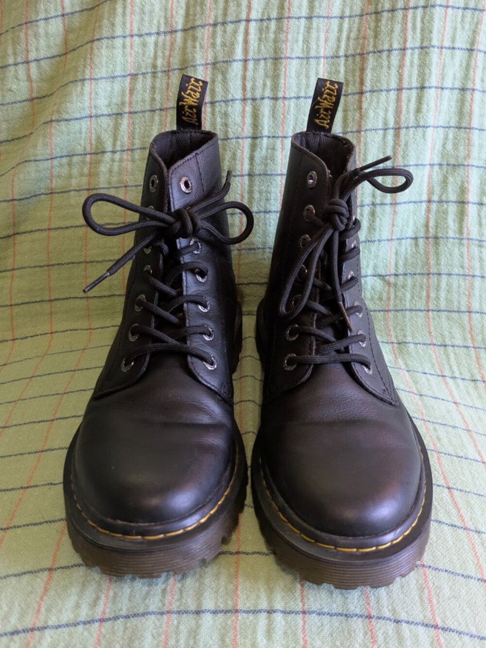 Dr. Martens Black Genuine Leather Like New Luana Original Laces Size 8